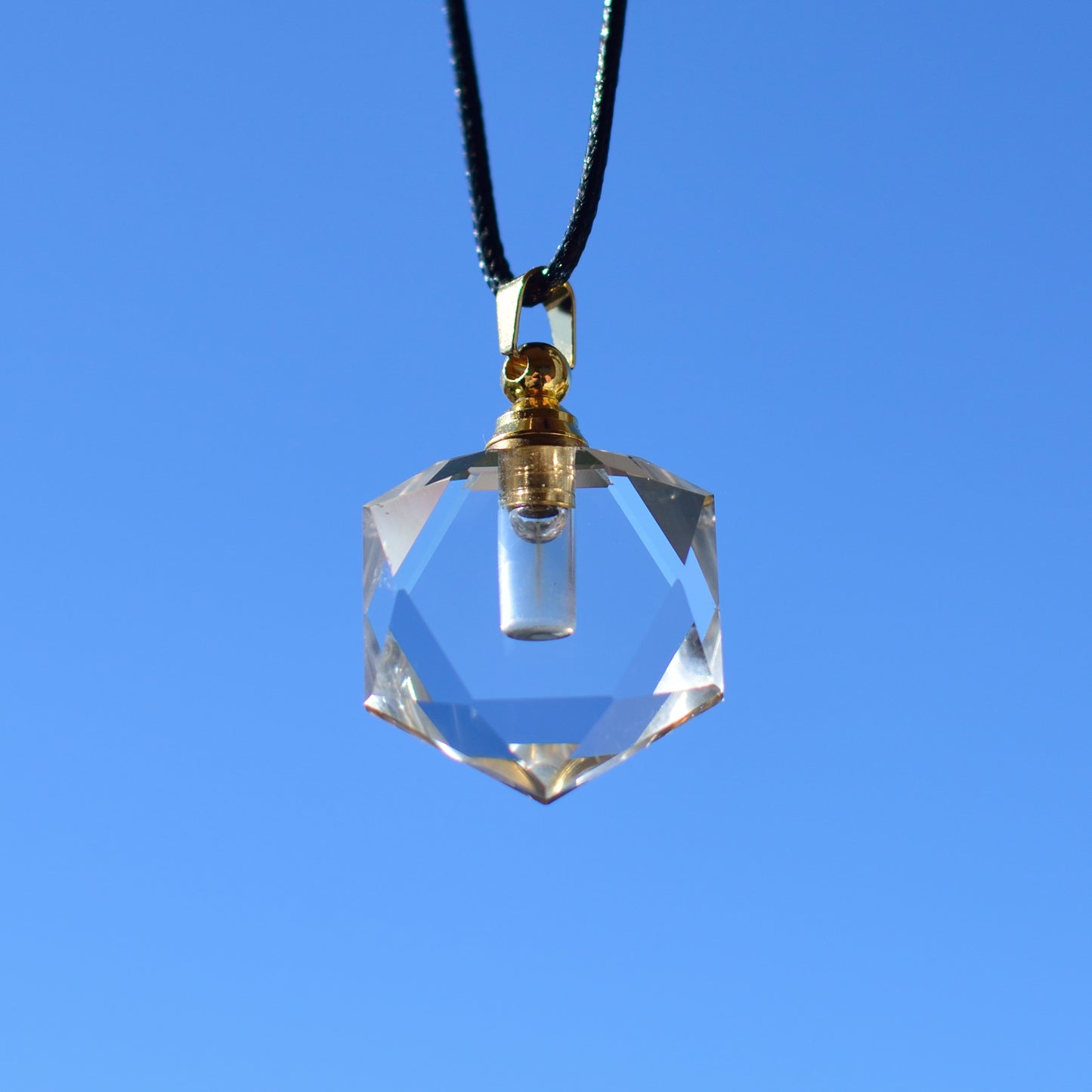 Attract Love and Abundance with the SUNLIGHT RIPPLES Liquid Plasma Crystal Amulet